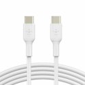 Kabel USB-C na USB-C Belkin CAB003bt2MWH Biały 2 m