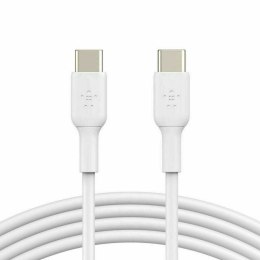 Kabel USB-C na USB-C Belkin CAB003bt2MWH Biały 2 m
