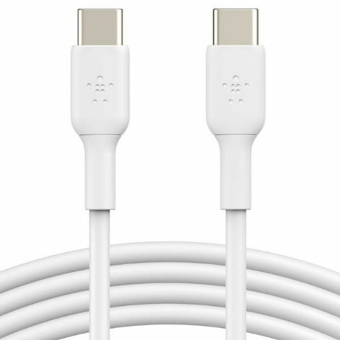 Kabel USB-C na USB-C Belkin CAB003bt2MWH Biały 2 m