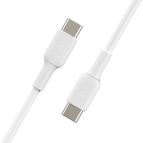 Kabel USB-C na USB-C Belkin CAB003bt2MWH Biały 2 m