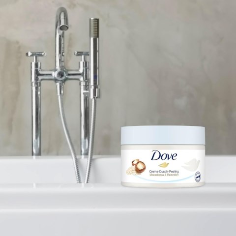 Dove Macadamia & Reismilch Peeling do Ciała 225 ml