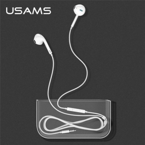 USAMS Słuchawki stereo EP-22 biały/white HSEP2201 jack 3,5mm