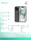 IPhone 15 256GB - Czarny
