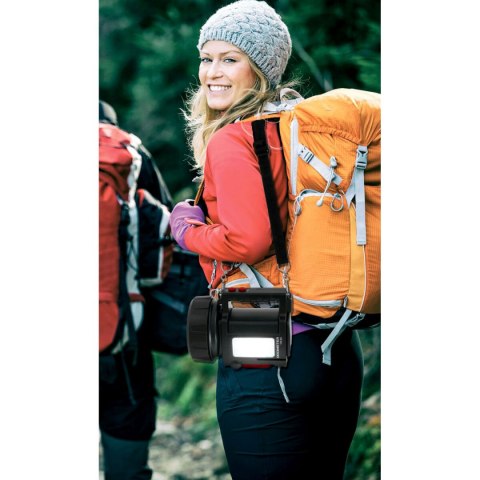 Ładowalny ręczny reflektor LED Velamp DOOMSTER TREKK 10 W Tak