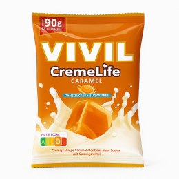 Vivil Cremelife Caramel Cukierki Karmelowe bez Cukru 90 g