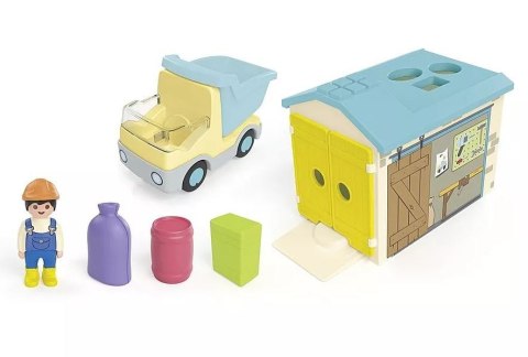 Zestaw z figurką Junior 71686 Ciężarówka z garażem z funkcją sortera
