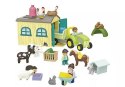 Zestaw z figurkami Junior 71656 Przygoda na gospodarstwie z traktorem, przyczepą i zwierzętami