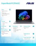 Notebook ExpertBook P5 P5405CSA-NZ0895W Ultra 7 258V/32GB/1TB/14 WQXGA/Win 11Home/3YRS