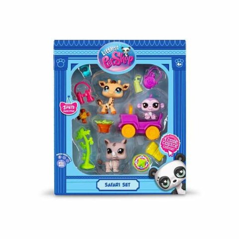 Playset Bandai Littlest Pet Shop SAFARI 8 Części
