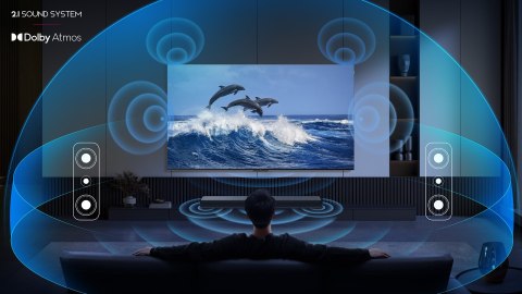 Soundbar TCL S55HE 2.1 kan. 220W Bluetooth 5.2 Dolby Atmos Tytanowy