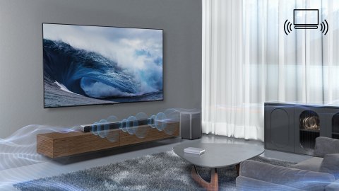 Soundbar TCL S55HE 2.1 kan. 220W Bluetooth 5.2 Dolby Atmos Tytanowy