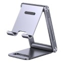 Ugreen Aluminiowa regulowana podstawka na telefon/tablet (szary)