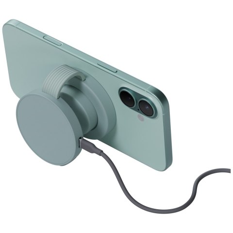 Ładowarka indukcyjna Bazic GoMag Trio 2 3w1 15W magnetyczna do iPhone/Watch/AirPods pistacjowy