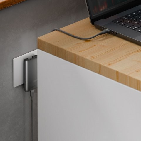 Ładowarka sieciowa Energea TravelWorld Edge 65W 2xUSB-C PD/PPS/QC3.0 (US/UK/EU) grafitowy