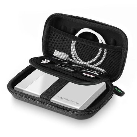 Ugreen Etui na dysk twardy HDD i akcesoria (16,5 x 9,5 x 4,5 cm; czarny)