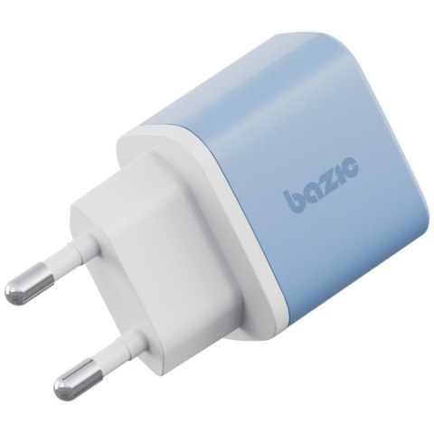 Ładowarka sieciowa Bazic GoPort Velox Kit USB-C/USB-A GaN 35W z kablem niebieski