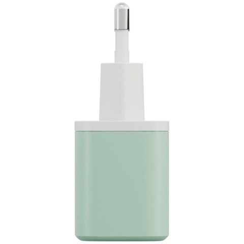 Ładowarka sieciowa Bazic GoPort Velox Kit USB-C/USB-A GaN 35W z kablem zielony