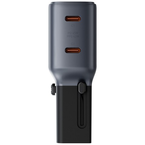Ładowarka sieciowa Energea TravelGo Adapter 45 2xUSB-C 45W grafitowo-czarny