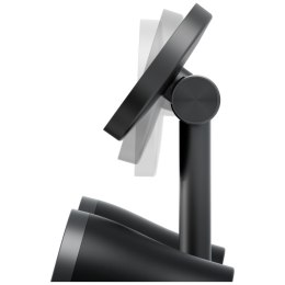 Stacja ładująca Energea Magaudio Stand 2w1 Qi2 z głośnikami stereo grafitowy