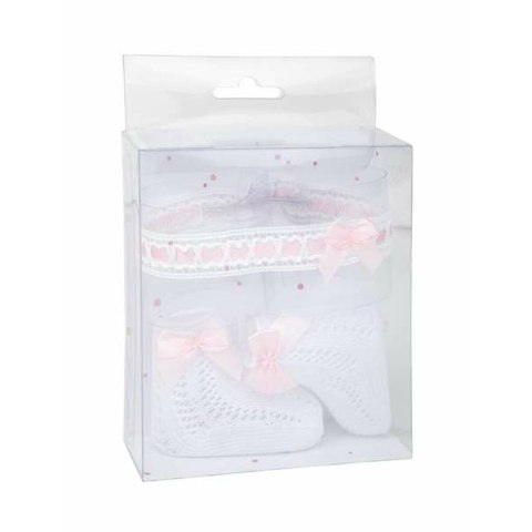 Dekoracyjny kominek ścienny elektryczny Arias Biały Różowy 2 Części