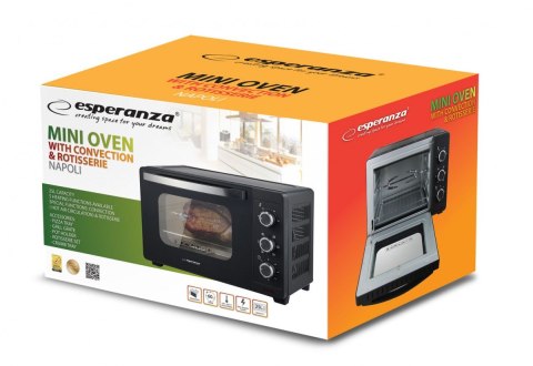 Mini piekarnik z konwekcją i rożnem Napoli 25L