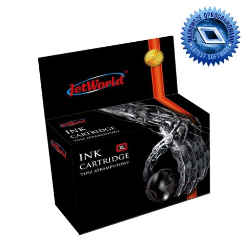 Tusz JetWorld Black HP 912XL zamiennik refabrykowany 3YL84AE (wskazuje poziom tuszu) (produkt działa z urządzeniami HP+ wersją "
