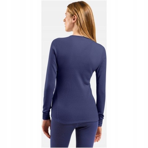 Koszulka termoaktywna damska z długim rękawem Odlo BL TOP Active Warm rozmiar M, niebieska