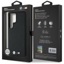 Etui BMW Leather Carbon MagSafe do Samsung Galaxy S25 Ultra czarny