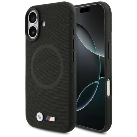 Etui BMW M FW Metal Logo MagSafe do iPhone 17 czarny