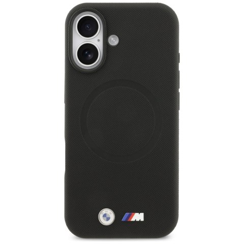 Etui BMW M FW Metal Logo MagSafe do iPhone 17 czarny