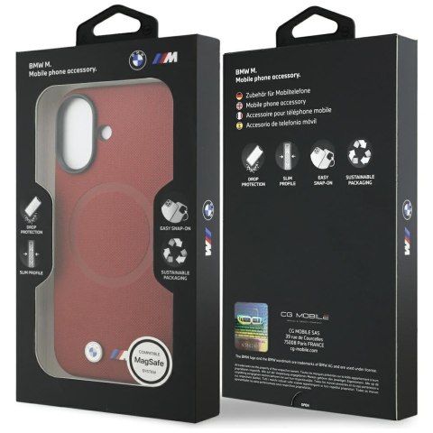 Etui BMW M FW Metal Logo MagSafe doiPhone 17 czerwony