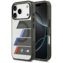 Etui BMW M IML Metal Buttons Tricolor Lines MagSafe do iPhone 17 Pro / 18 Pro antracyt