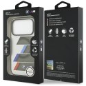 Etui BMW M IML Metal Buttons Tricolor Lines MagSafe do iPhone 17 Pro / 18 Pro antracyt