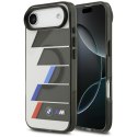 Etui BMW M IML Metal Buttons Tricolor Lines MagSafe do iPhone Air antracyt