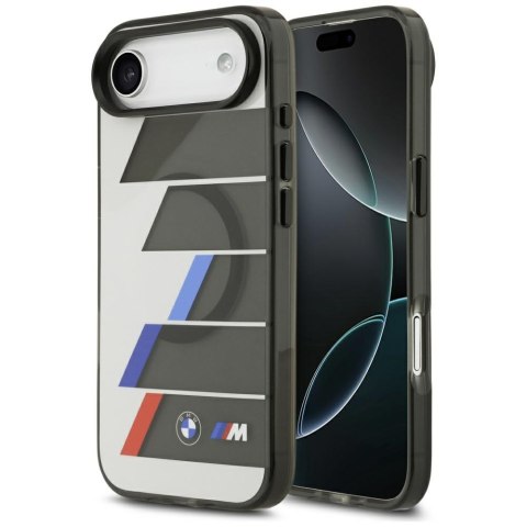 Etui BMW M IML Metal Buttons Tricolor Lines MagSafe do iPhone Air antracyt