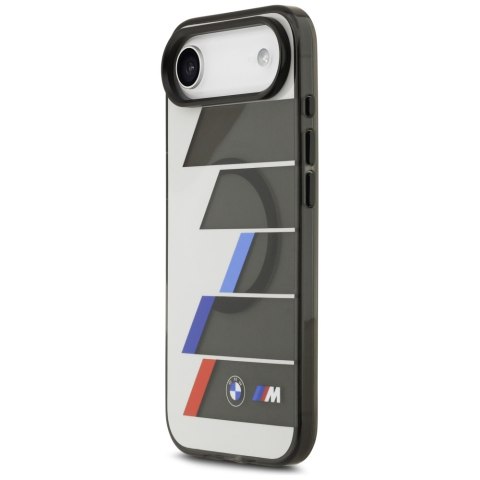 Etui BMW M IML Metal Buttons Tricolor Lines MagSafe do iPhone Air antracyt