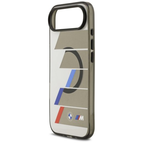 Etui BMW M IML Metal Buttons Tricolor Lines MagSafe do iPhone Air antracyt