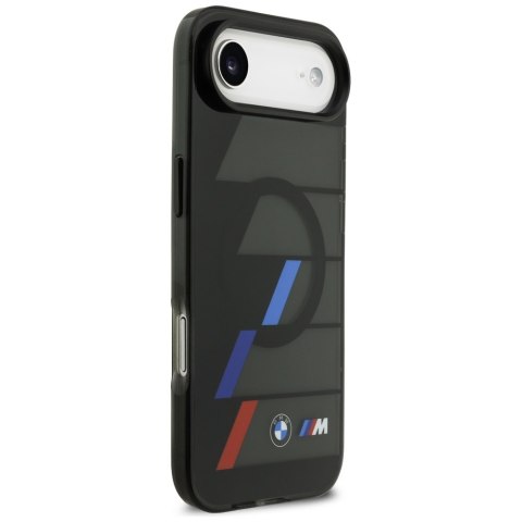 Etui BMW M IML Metal Buttons Tricolor Lines MagSafe do iPhone Air czarny