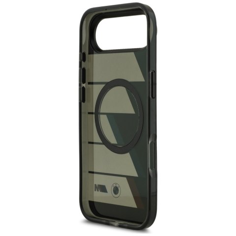 Etui BMW M IML Metal Buttons Tricolor Lines MagSafe do iPhone Air czarny