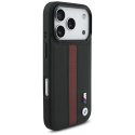Etui BMW M Perforated Stripe Logo MagSafe do iPhone 17 Pro czerwony