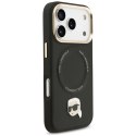 Etui Karl Lagerfeld Big Strap Karl Metal Logo MagSafe do iPhone 17 Pro czarny