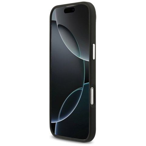 Etui Karl Lagerfeld FW Grained Karl & Choupette Heads Pins & Logo do iPhone Air czarny