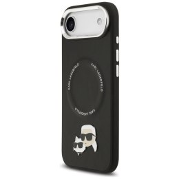 Etui Karl Lagerfeld Karl & Choupette Pins MagSafe do iPhone Air czarny