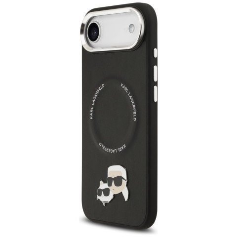 Etui Karl Lagerfeld Karl & Choupette Pins MagSafe do iPhone Air czarny