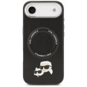 Etui Karl Lagerfeld Karl & Choupette Pins MagSafe do iPhone Air czarny