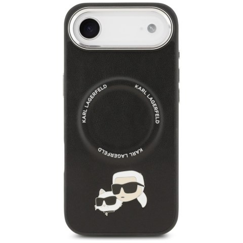 Etui Karl Lagerfeld Karl & Choupette Pins MagSafe do iPhone Air czarny