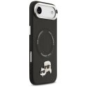 Etui Karl Lagerfeld Karl & Choupette Pins MagSafe do iPhone Air czarny