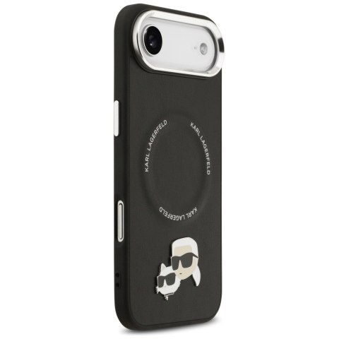 Etui Karl Lagerfeld Karl & Choupette Pins MagSafe do iPhone Air czarny