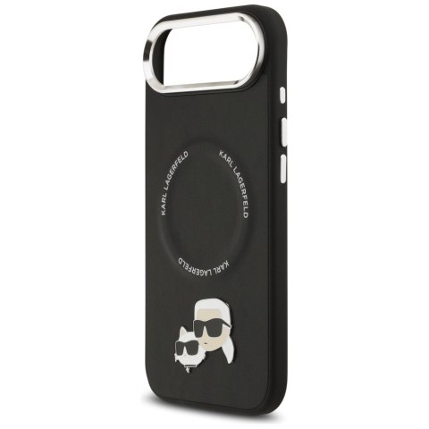 Etui Karl Lagerfeld Karl & Choupette Pins MagSafe do iPhone Air czarny