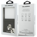 Etui Karl Lagerfeld Saffiano Karl&Choupette Pin do Samsung Galaxy Z Flip7 czarny